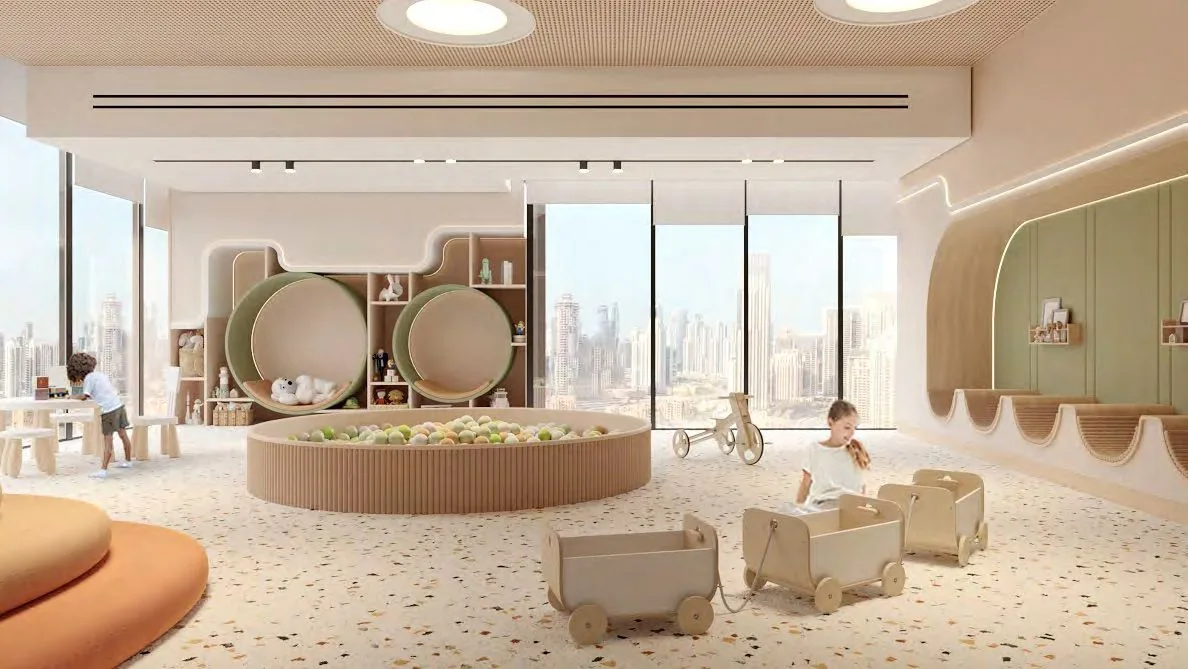 Kids’ Pool & Play Areas amenity image at Avenue Park Towers at Wasl 1