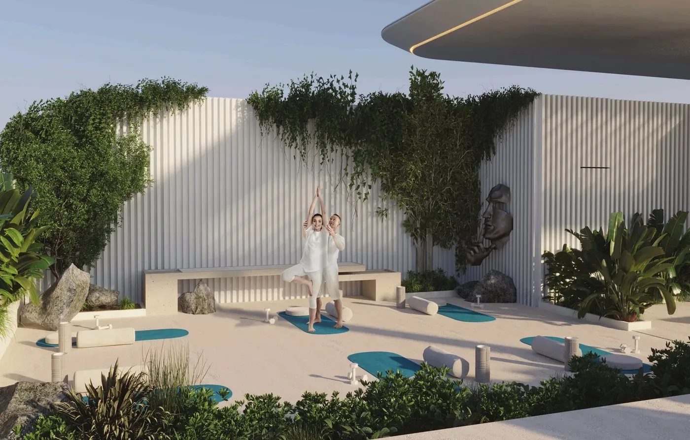Yoga Area with Vertical Garden amenity image at Ayamore Residence