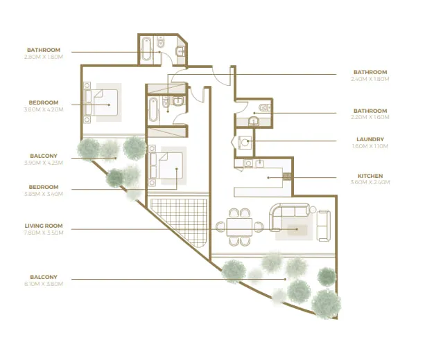 Azizi Azizi Mina floor plan