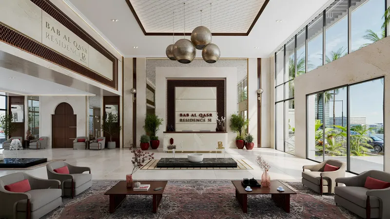 Lobby at Bab Al Qasr Residence 31 in Abu Dhabi Abu Dhabi