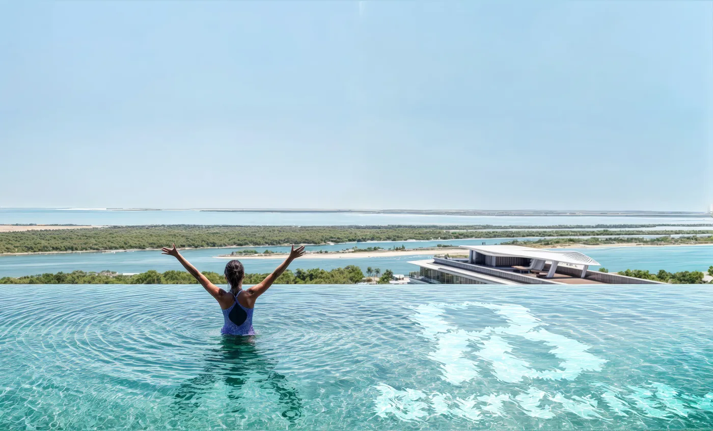 Infinity Pool amenity image at Bab Al Qasr Residence 31