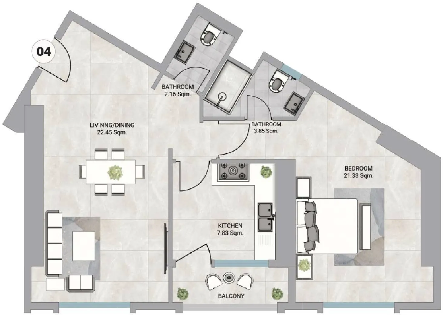 GJ Properties Barajeel Towers floor plan