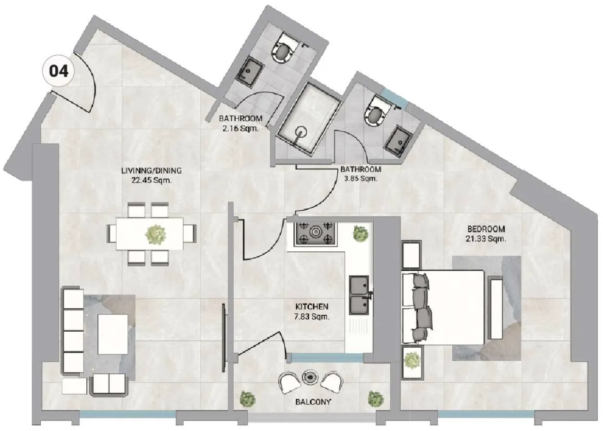 GJ Properties Barajeel Towers floor plan