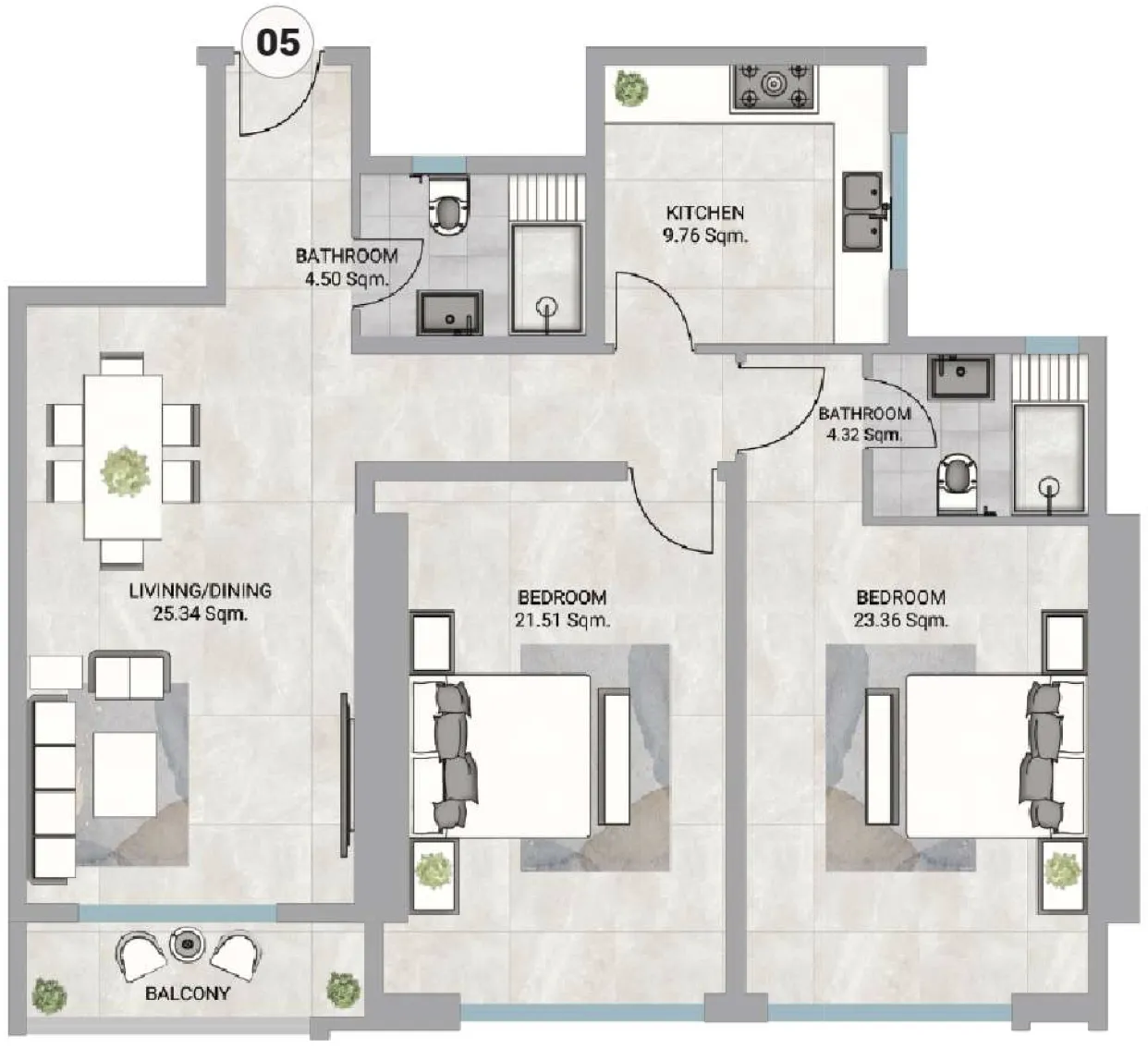 GJ Properties Barajeel Towers floor plan