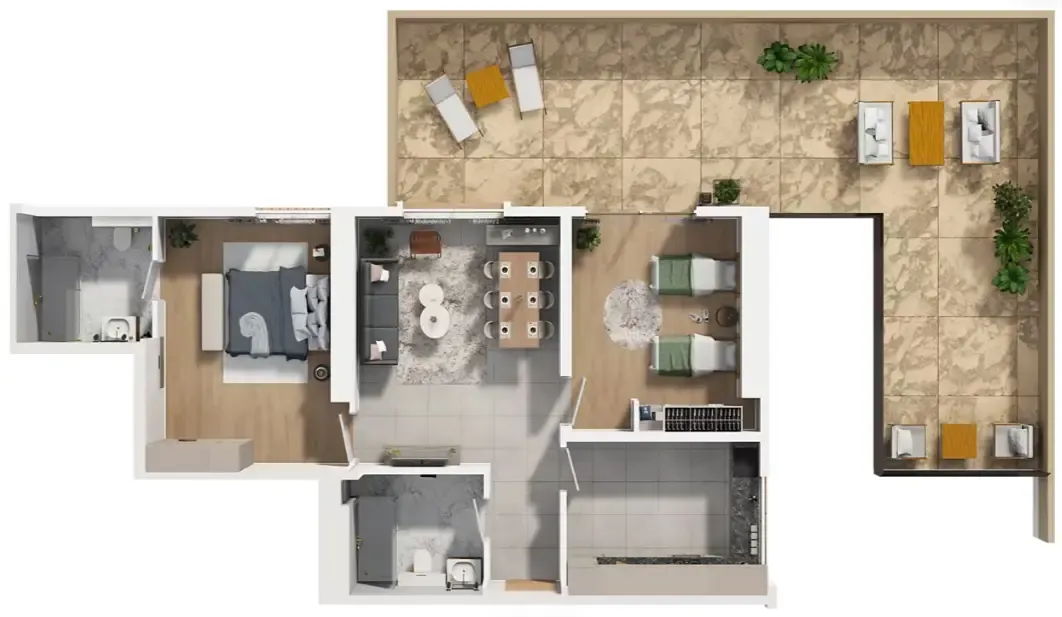 GJ Properties Barajeel Towers floor plan