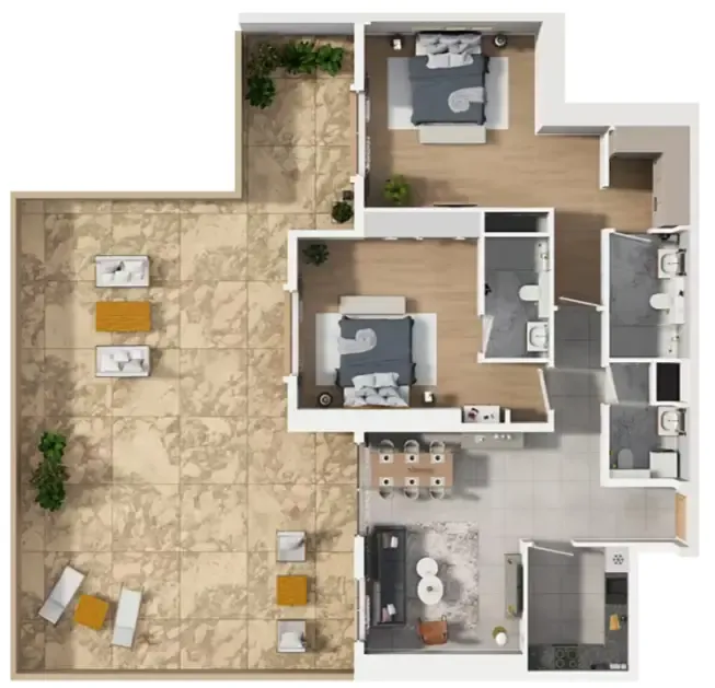GJ Properties Barajeel Towers floor plan