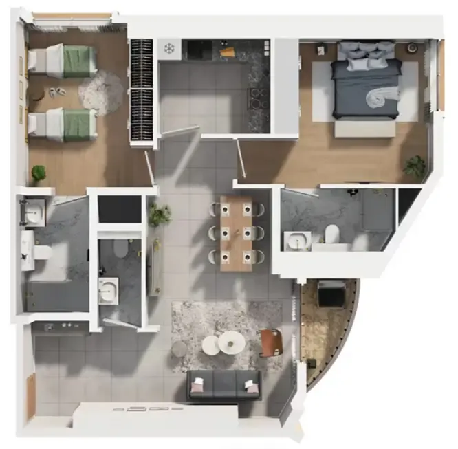 GJ Properties Barajeel Towers floor plan