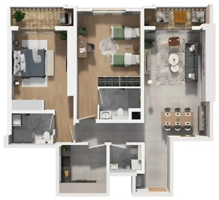 GJ Properties Barajeel Towers floor plan