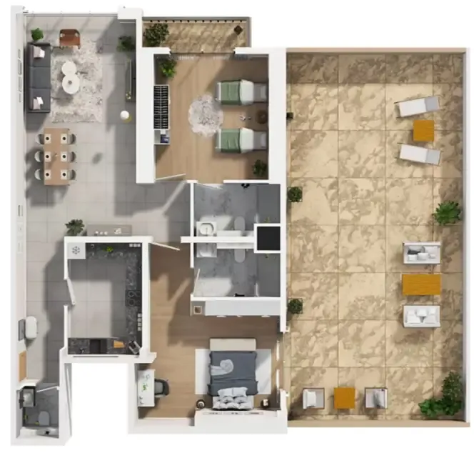 GJ Properties Barajeel Towers floor plan