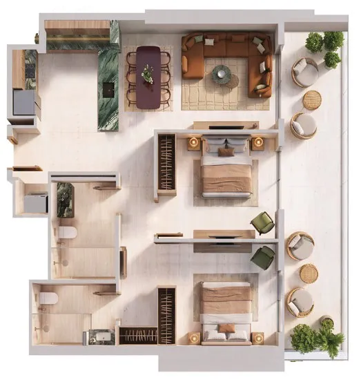 Binghatti Binghatti Spectre floor plan