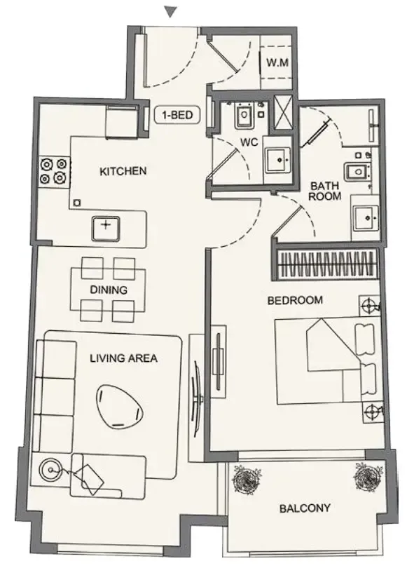 Binghatti Binghatti Wraith floor plan