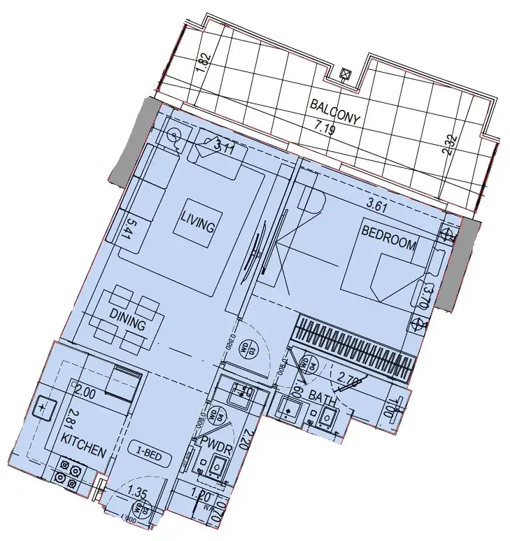 Binghatti Binghatti Wraith floor plan