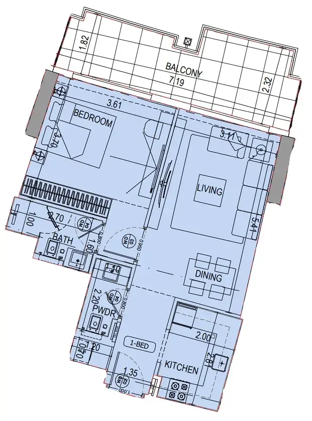 Binghatti Binghatti Wraith floor plan