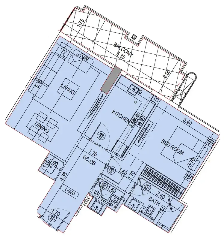 Binghatti Binghatti Wraith floor plan