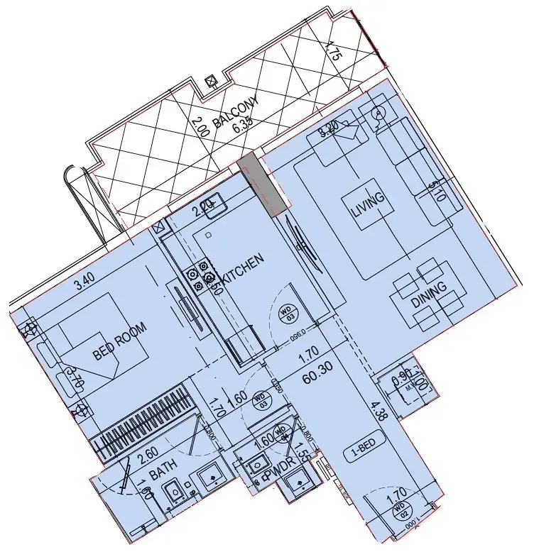 Binghatti Binghatti Wraith floor plan