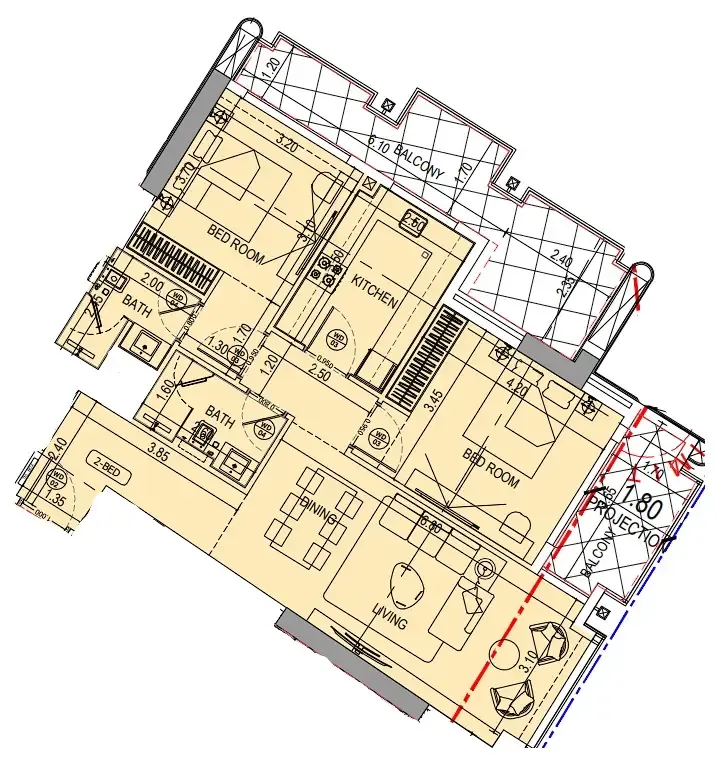 Binghatti Binghatti Wraith floor plan