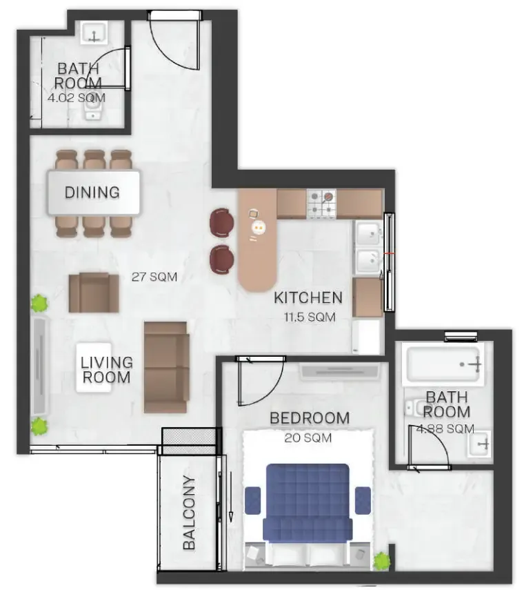 GJ Properties Bluebell Residence floor plan