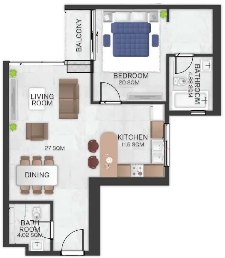 GJ Properties Bluebell Residence floor plan
