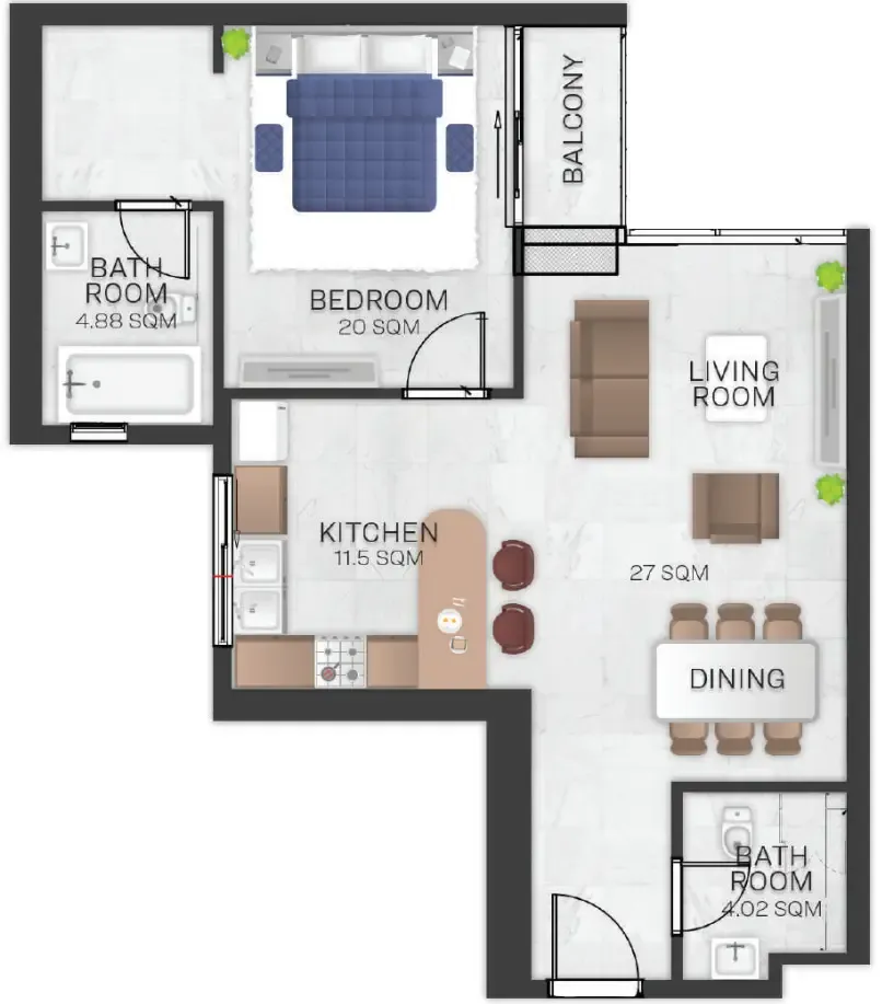GJ Properties Bluebell Residence floor plan