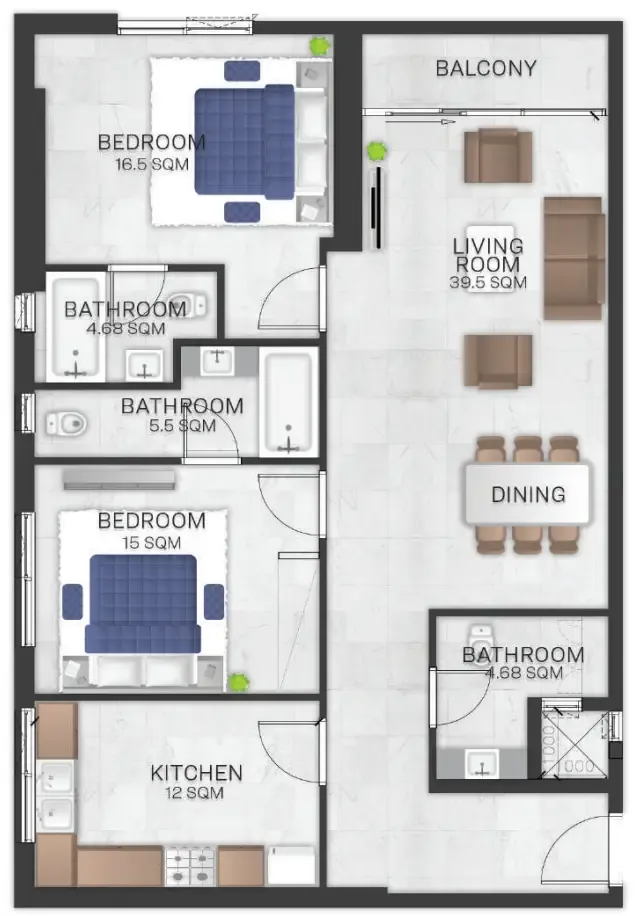 GJ Properties Bluebell Residence floor plan