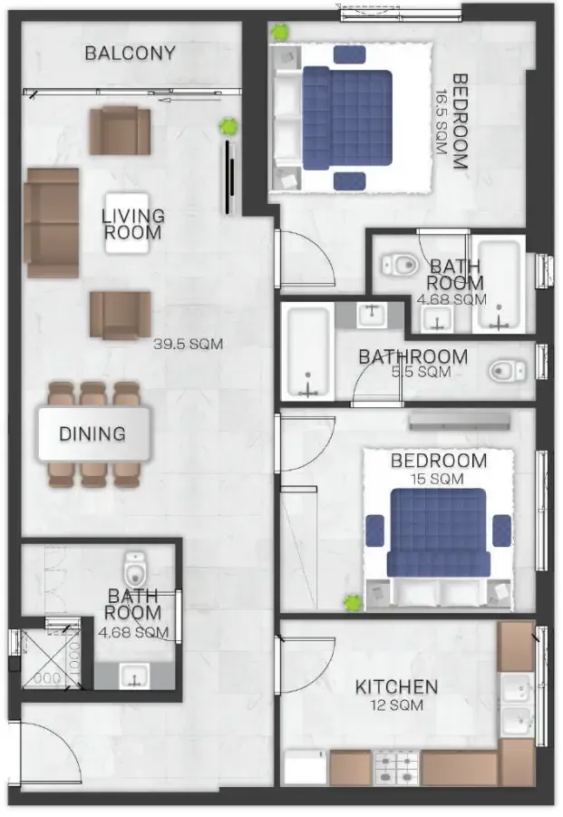 GJ Properties Bluebell Residence floor plan