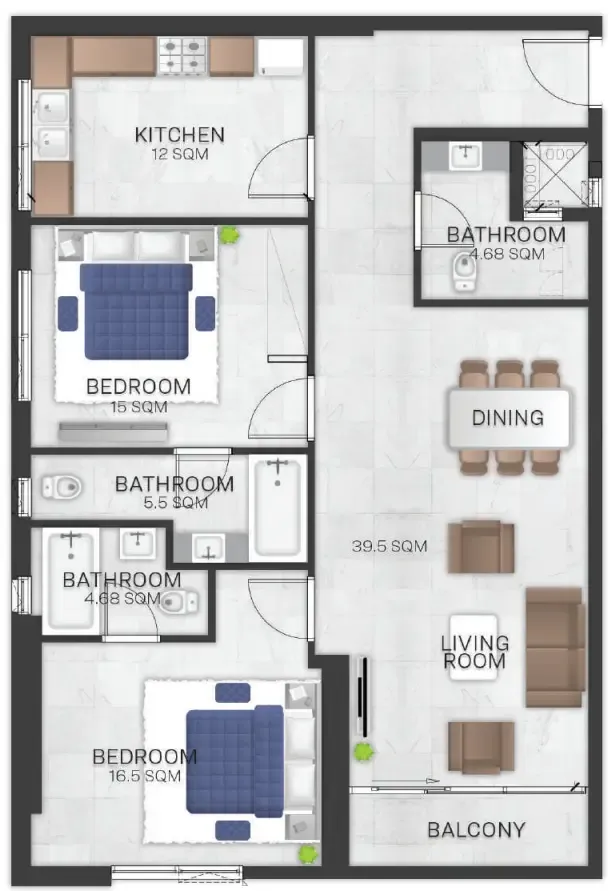GJ Properties Bluebell Residence floor plan