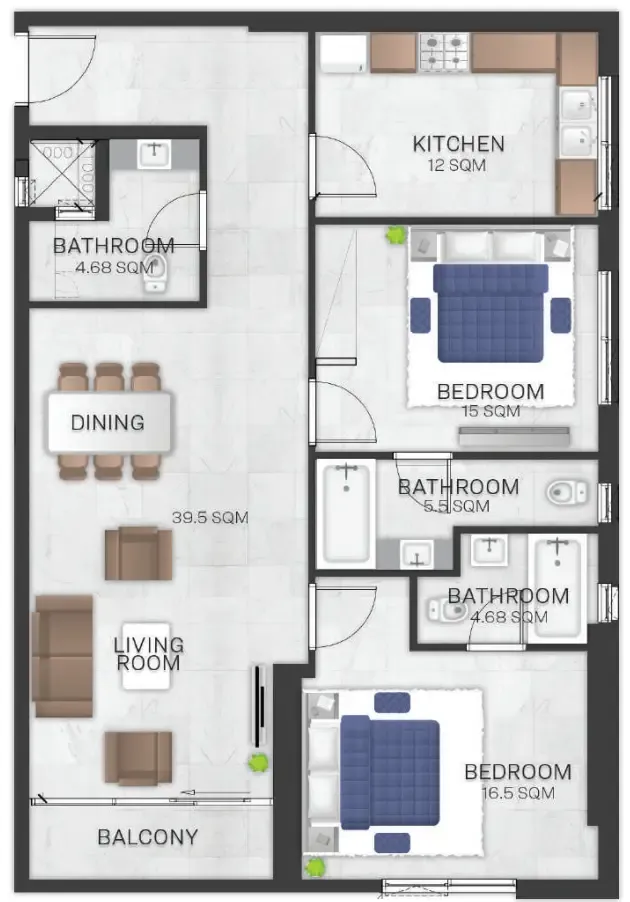 GJ Properties Bluebell Residence floor plan