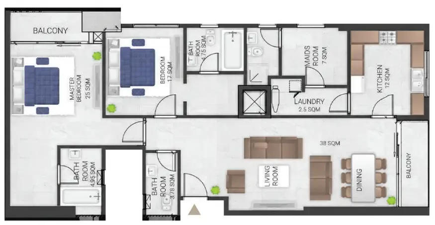 GJ Properties Bluebell Residence floor plan
