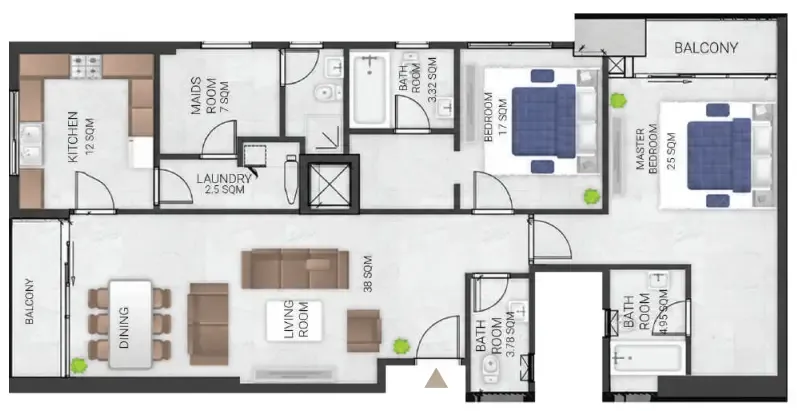 GJ Properties Bluebell Residence floor plan