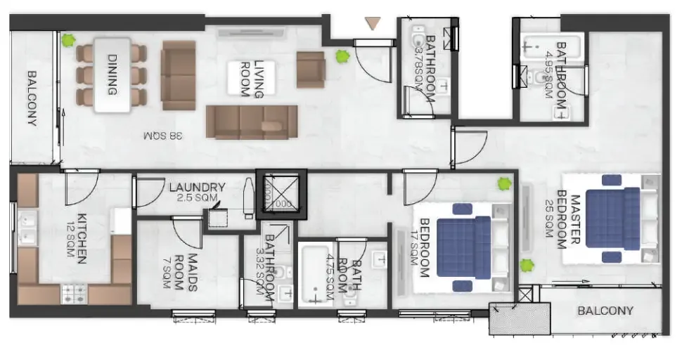 GJ Properties Bluebell Residence floor plan