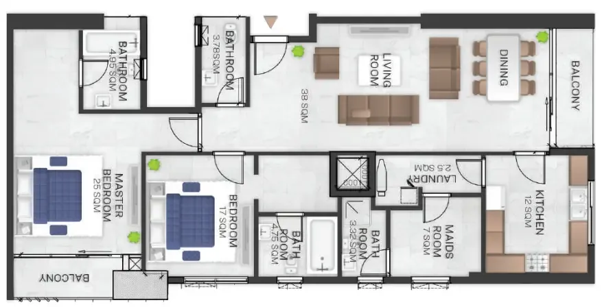 GJ Properties Bluebell Residence floor plan