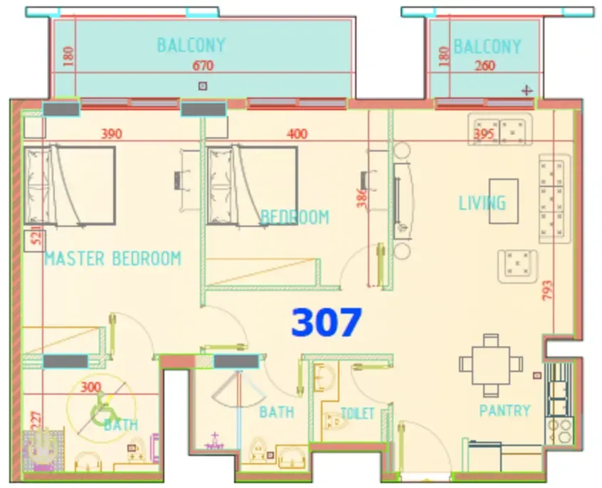 Uniestate Properties Carmel Residence floor plan