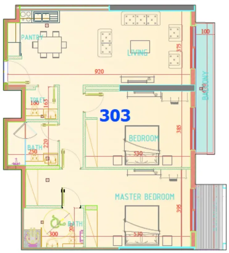 Uniestate Properties Carmel Residence floor plan