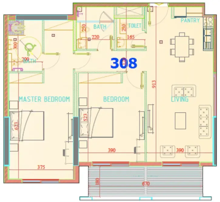 Uniestate Properties Carmel Residence floor plan