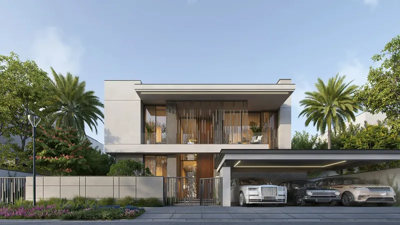 Exterior at Cedarwood Estates South in Jumeirah Golf Estates Dubai