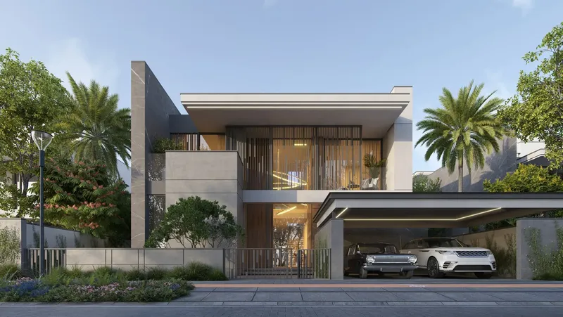 Exterior at Cedarwood Estates South in Jumeirah Golf Estates Dubai
