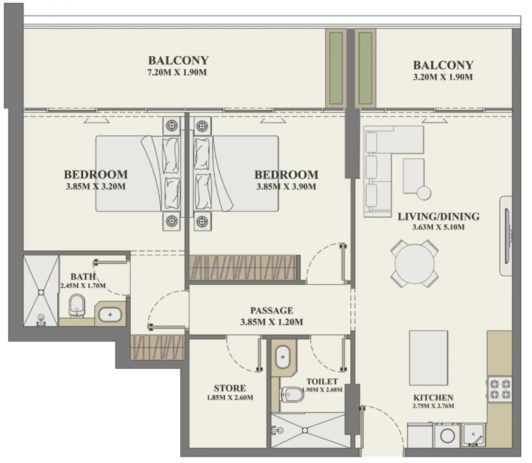 Zimaya Properties Celeste Heights floor plan