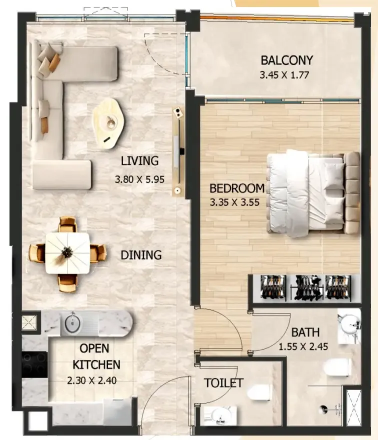 VHS Developments Crystal Tower by VHS floor plan