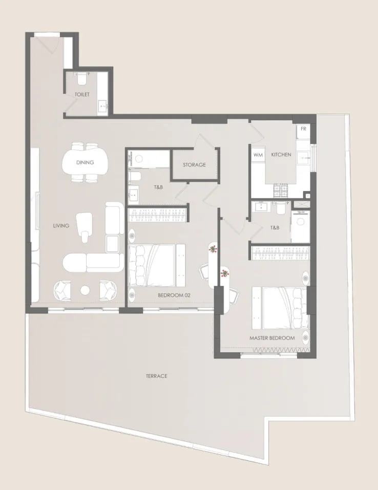 Cavara Development Delvara Residence floor plan