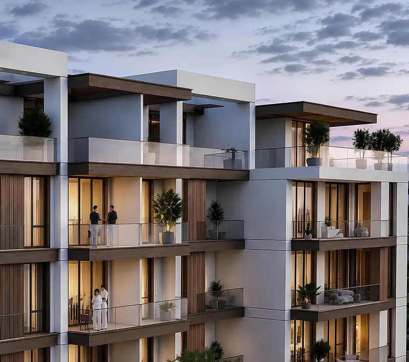 Exterior at Delvara Residence in JVC (Jumeirah Village Circle) Dubai