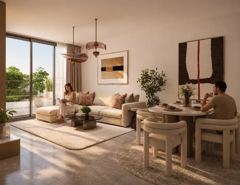 Interior at Delvara Residence in JVC (Jumeirah Village Circle) Dubai