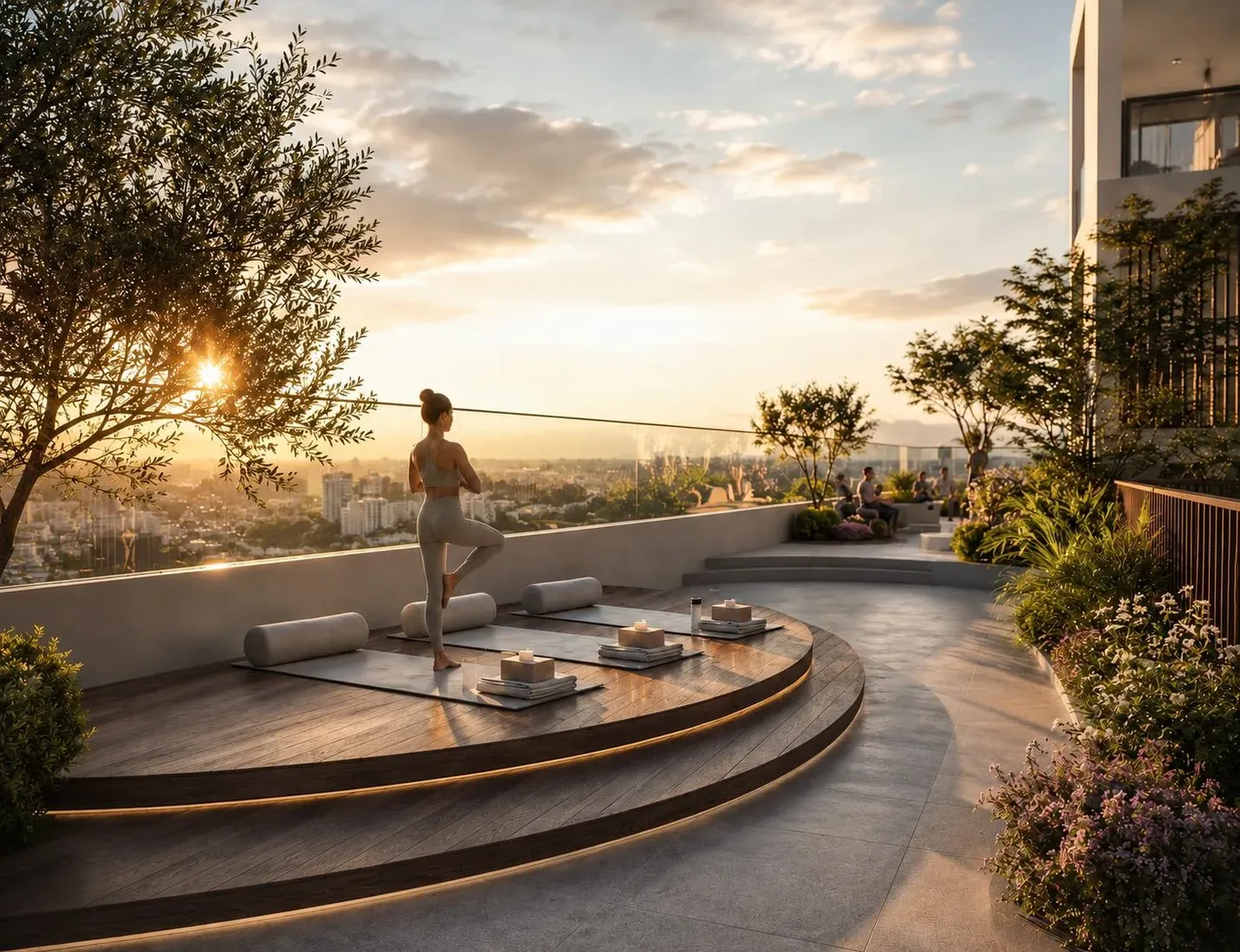 Yoga Area amenity image at Delvara Residence