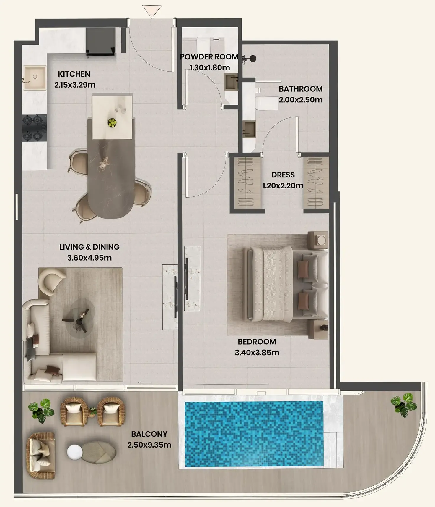 Takmeel Real Estate Development Divine Al Barari floor plan