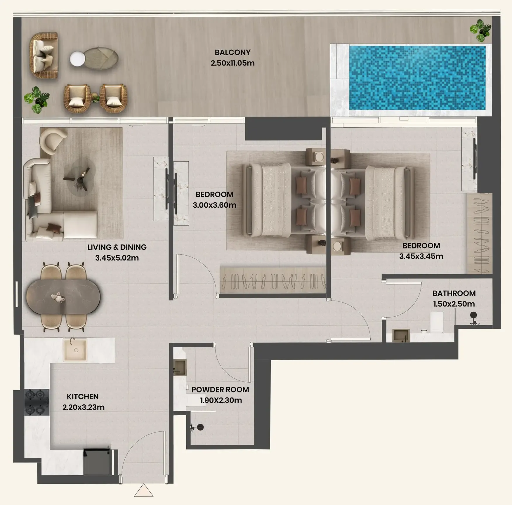 Takmeel Real Estate Development Divine Al Barari floor plan