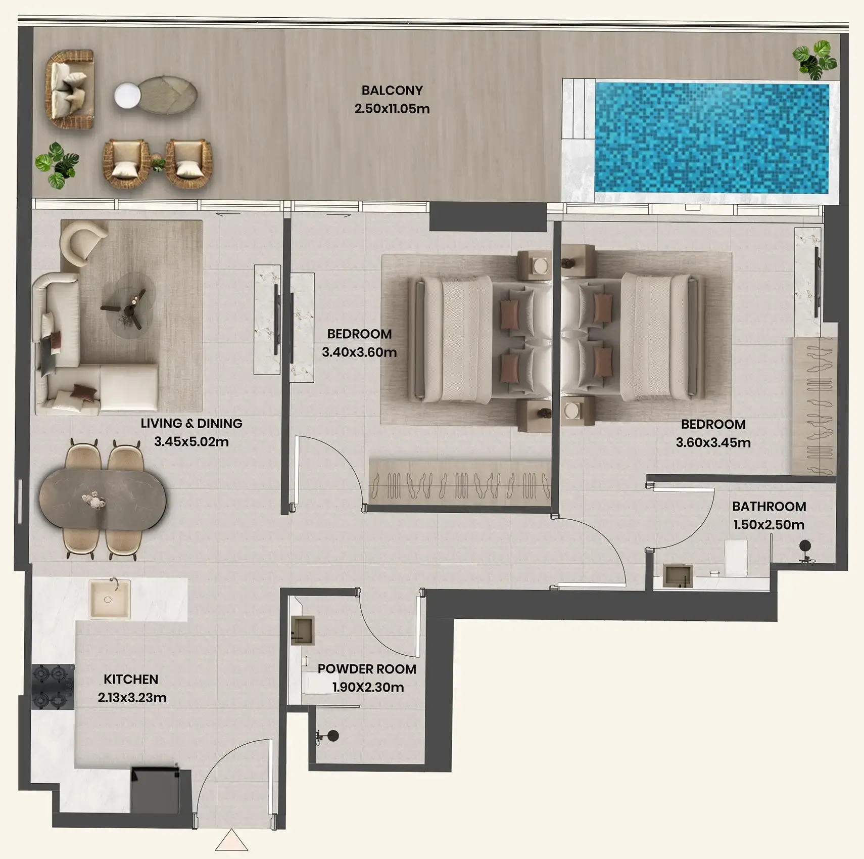 Takmeel Real Estate Development Divine Al Barari floor plan