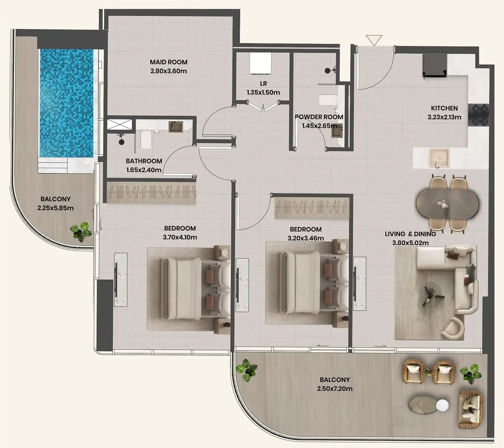 Takmeel Real Estate Development Divine Al Barari floor plan