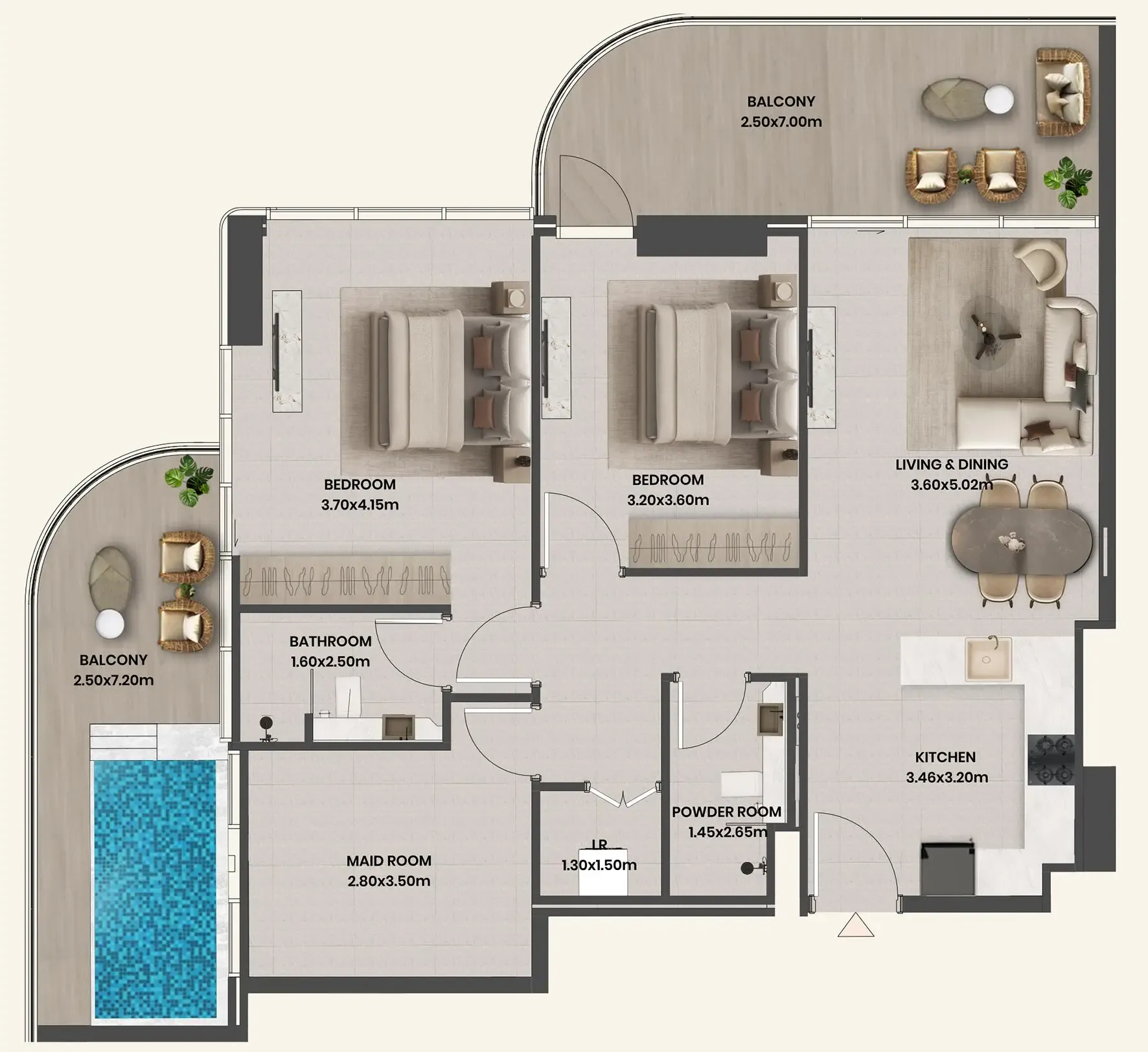 Takmeel Real Estate Development Divine Al Barari floor plan