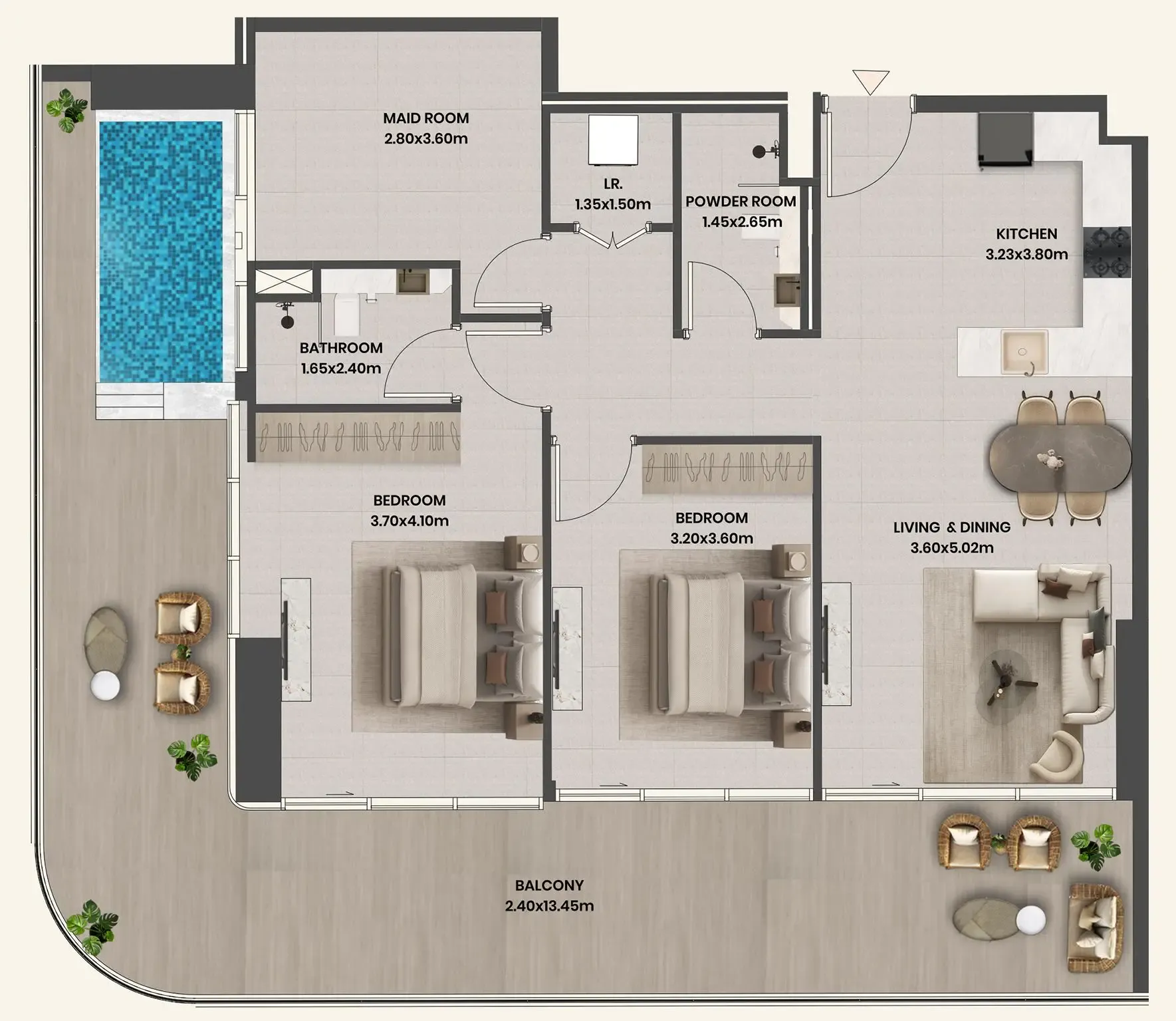 Takmeel Real Estate Development Divine Al Barari floor plan