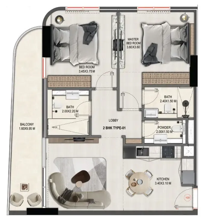 Takmeel Real Estate Development Divine Elements floor plan