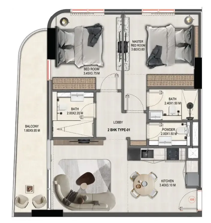 Takmeel Real Estate Development Divine Elements floor plan